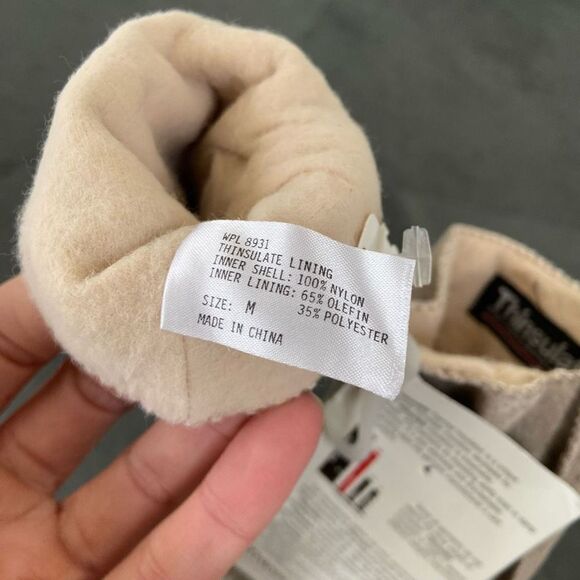 Vintage 80s Deadstock NWT Tan Nubuck (Suede) Thinsulate Women's Driving Gloves - - Picture 6 of 9